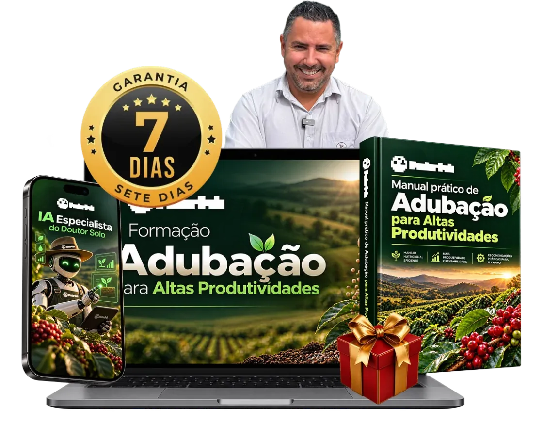 Formação Adubação para Altas Produtividades, Manual prático, IA Especialista do Doutor Solo e garantia de 7 dias
